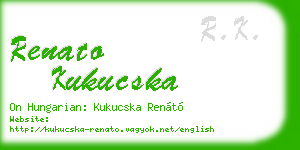 renato kukucska business card
