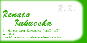 renato kukucska business card